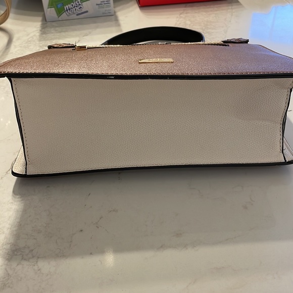 Aldo cream and brown purse with single handle - Picture 11 of 14